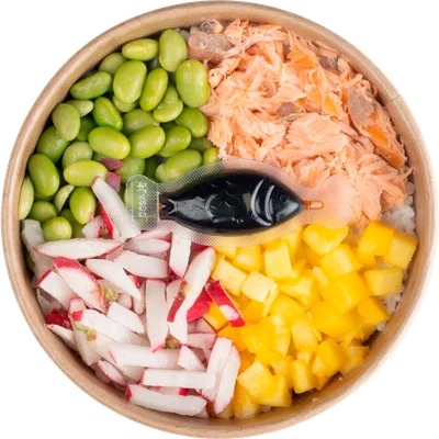 Fresh & easy Poke bowl zalm
