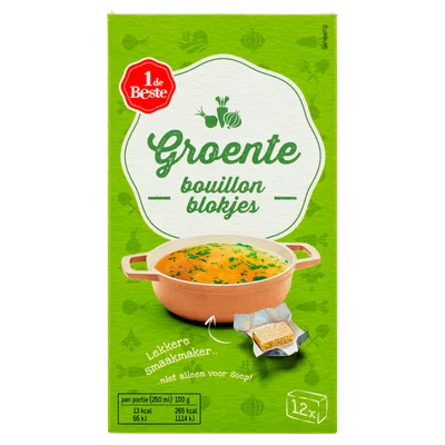 1 de Beste Bouillonblokjes groente 12 stuks