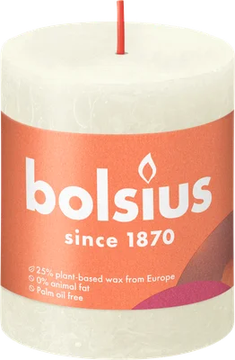 Bolsius Rustiek stompkaars 80/68 Soft Pearl
