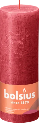 Bolsius Rustiek Shine 190/68 Delicate Red