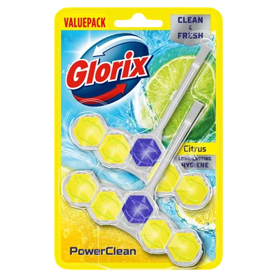 Glorix powerclean toiletblok citrus valuepack
