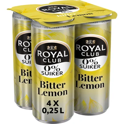Royal Club Bitter lemon 0% suiker 4-pack