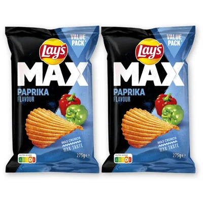 Lay's Max paprika 275 gr 2-pack