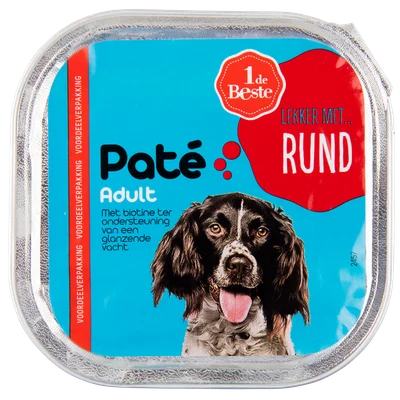 1 de Beste Hond pate met rund
