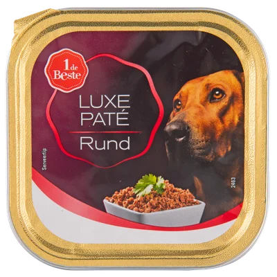 1 de Beste Hond luxe pate met rund