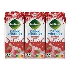 Melkan Drinkyoghurt Aardbei
