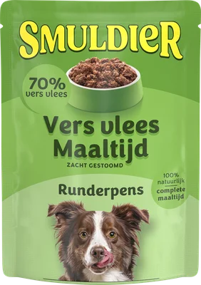 Smuldier Vers vlees maaltijd pouch kip