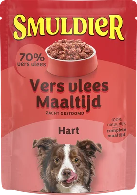 Smuldier Vers vlees maaltijd pouch hart