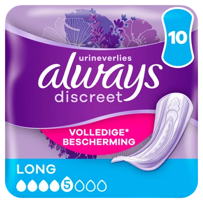 Always Discreet maandverband plus long