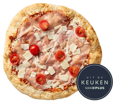 Uit de keuken van PLUS Pizza Prosciutto