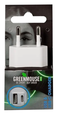 GreenMouse Dual Wall Charger - USB & USB-C
