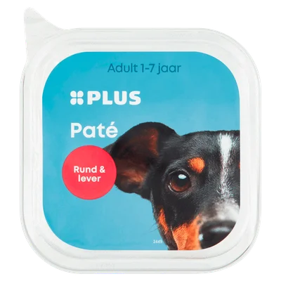 PLUS Honden paté Rund & lever