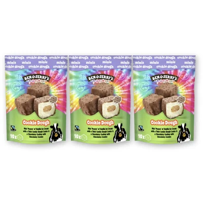 Ben & Jerry's Peaces cookie dough 3-pack