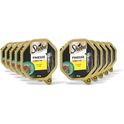 Sheba Finesse mousse-zachte pate kip 10-pack