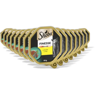 Sheba Finesse mousse-zachte pate kip 15-pack