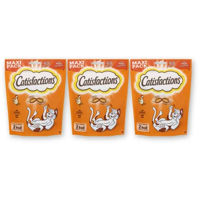 Catisfactions Kattensnack kip maxipack snack 3-pack