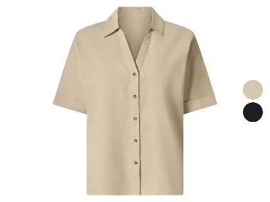 ESMARA® Linnen dames blouse
