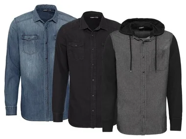 LIVERGY® Heren jeanshemd