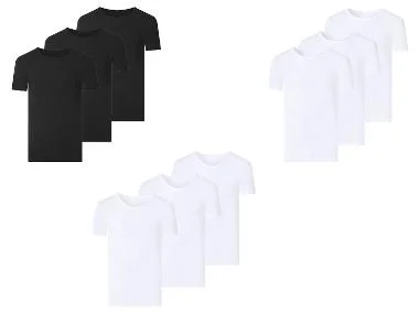 ESMARA MEN Set van 3 geribde heren T-shirts