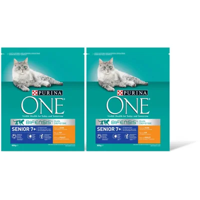 Purina ONE Senior rijk aan kip 2-pack