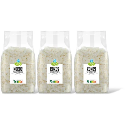 AH Biologisch Kokos snippers 3-pack
