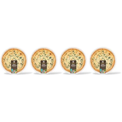 AH Quiche zalm spinazie 4-pack