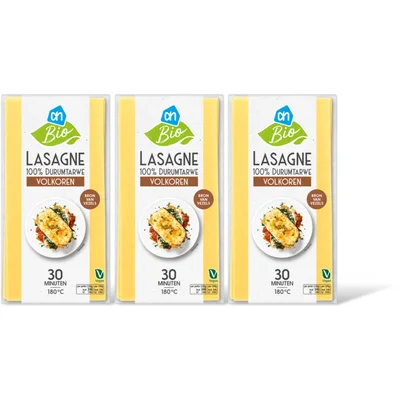 AH Biologisch Lasagne volkoren 3-pack