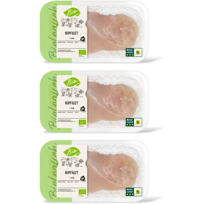 AH Biologisch Kipfilet 1 stuk 3-pack