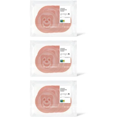 AH Figuur boterhamworst 3-pack