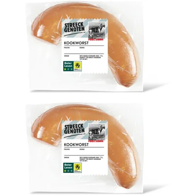 Streeckgenoten Kookworst stukje 2-pack