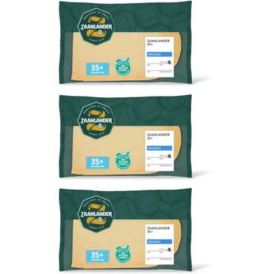 AH Zaanlander Belegen 35+ plakken 3-pack