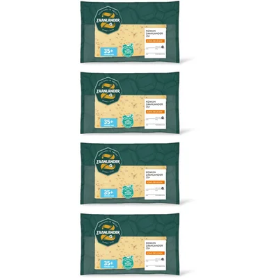 AH Zaanlander Jong belegen komijn 35+ plakken 4-pack