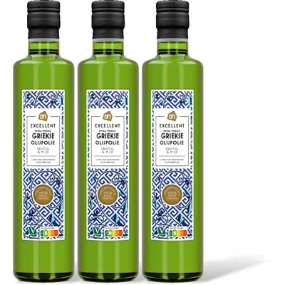 AH Excellent Griekse olijfolie extra vierge 3-pack