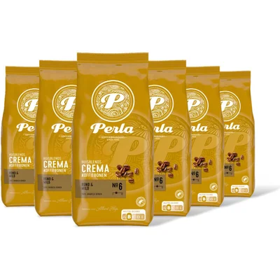 Perla Huisblends Crema koffiebonen 6-pack