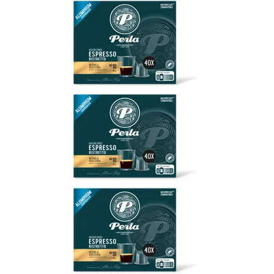 Perla Huisblends Espresso ristretto capsules 3-pack