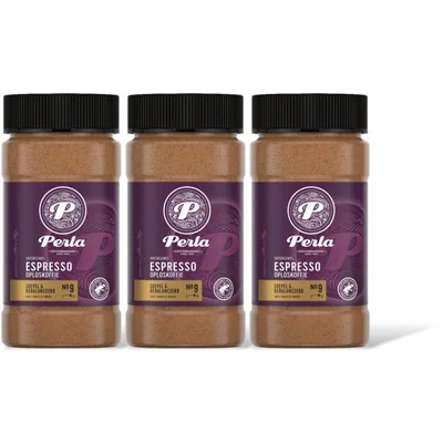 Perla Huisblends Espresso oploskoffie 3-pack