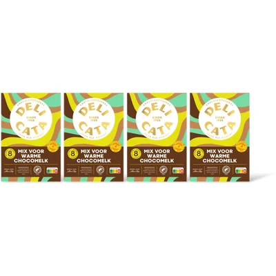 Delicata Mix voor warme chocomelk 4 pack