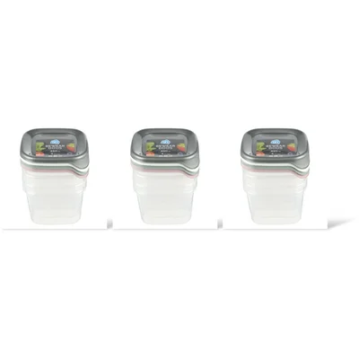 AH Bewaardoos 0.45 liter vierkant 3-pack