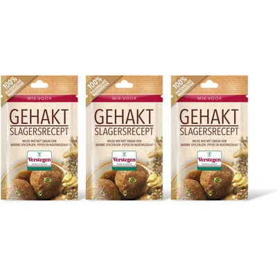Verstegen Kruidenmix gehakt slagersrecept 3-pack