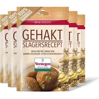 Verstegen Kruidenmix gehakt slagersrecept 5-pack