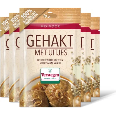 Verstegen Kruidenmix gehakt met uitjes 5-pack