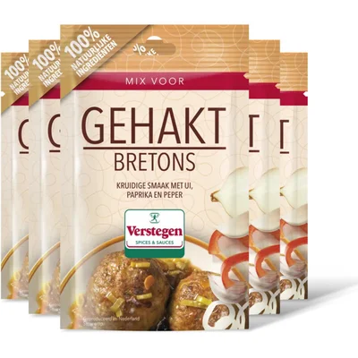 Verstegen Kruidenmix voor gehakt bretons 5-pack