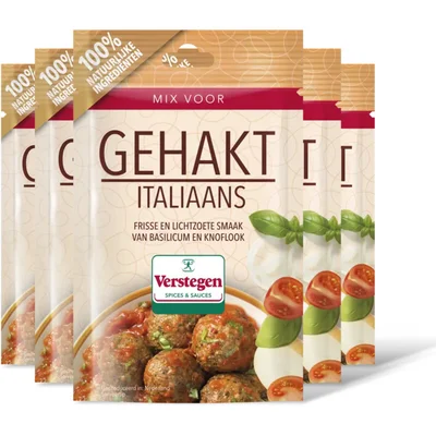 Verstegen Kruidenmix voor gehakt Italiaans 5-pack