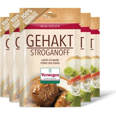 Verstegen Kruidenmix voor gehakt stroganoff 5-pack