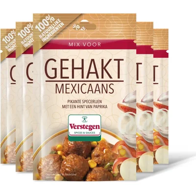 Verstegen Kruidenmix voor gehakt Mexico 5-pack