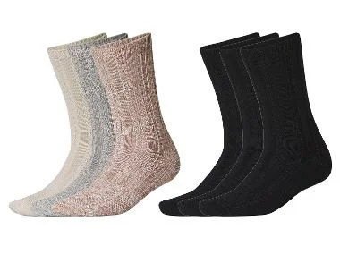 esmara® 3 Paar dames thermo sokken