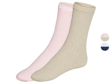 esmara® 2 paar dames huissokken