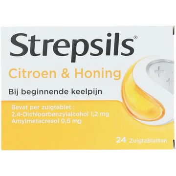 Strepsils Citroen/Honing zuigtabletten 24st