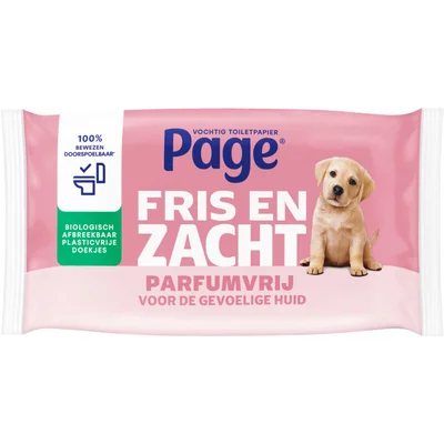 Page Sensitive vochtig toiletpapier
