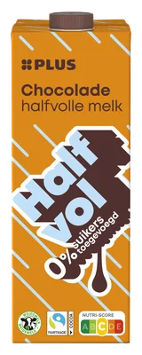PLUS Chocolademelk halfvol 0%